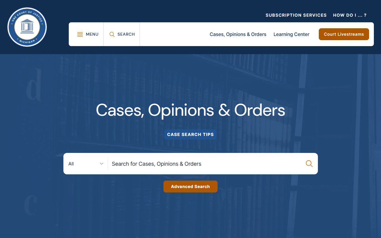 Iosco County court records search on the Michigan Courts case-search portal