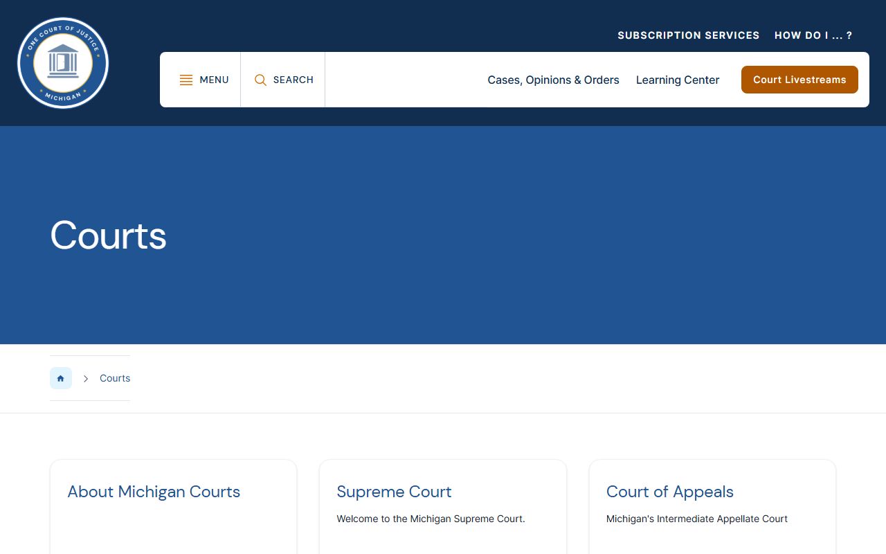 Iosco County court records within the Michigan court system overview